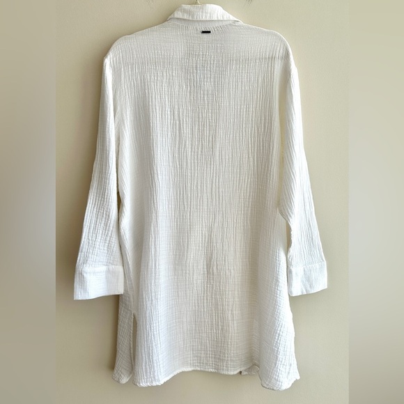 Roxy Summer Limonade White Shirt Dress for Women, Beach Coverup, Medium, NWT - Picture 13 of 16